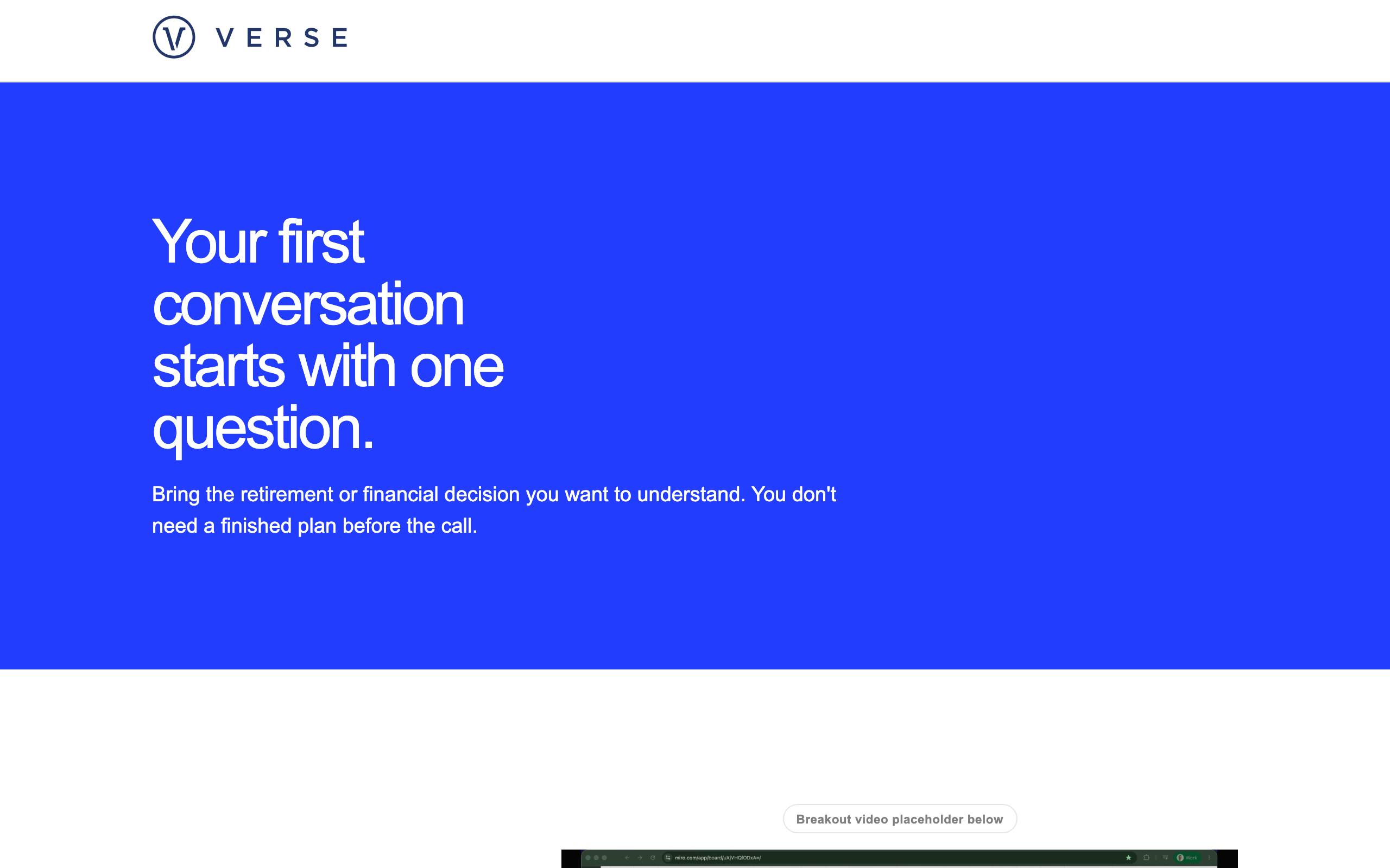 Confirmation page preview